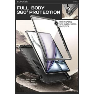 Supcase hoes met screenprotector iPad Air 6 (M3 en M2) - 13 inch (2025 / 2024) - Zwart - 4