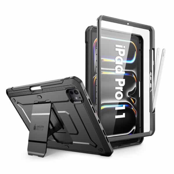 Supcase hoes met screenprotector iPad Pro 11'' 2024 - 11 inch 2024 - Zwart
