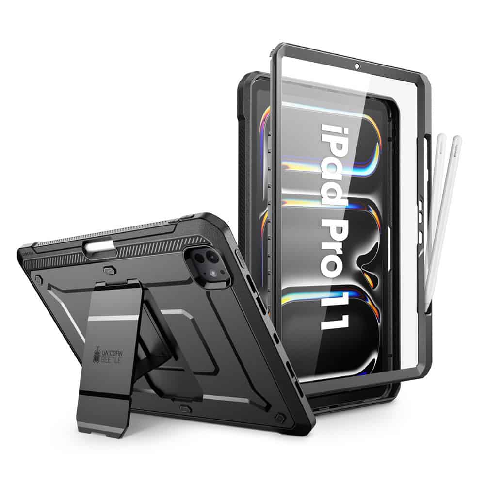 Supcase hoes met screenprotector iPad Pro 11'' 2024 - 11 inch 2024 - Zwart Main Image