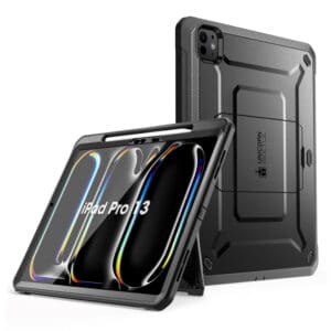 Supcase hoes met screenprotector iPad Pro 13'' 2024 - 13 inch 2024 - Zwart - 1