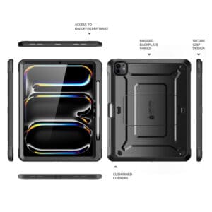 Supcase hoes met screenprotector iPad Pro 11'' 2024 - 11 inch 2024 - Zwart - 6