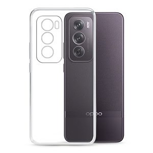 Transparant siliconen Oppo Reno12 hoesje