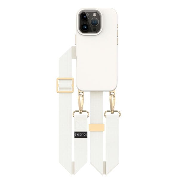 Solidenz Collection iPhone 16 Pro Max hoesje met afneembare koord - Beige