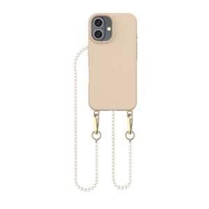 Solidenz Collection iPhone 16 hoesje met afneembare koord - Caramel Pearls - 1