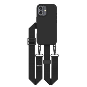 Solidenz Collection iPhone 16 hoesje met afneembare koord - Zwart Main Image