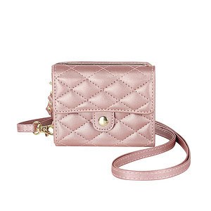 Solidenz Fashion Portemonnee hoesje met koord Samsung Galaxy Z Flip 6 - Roségoud - 3