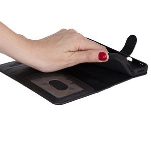 Solidenz Moda Book iPhone 16 Plus echt leren hoesje - Zwart - 5
