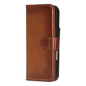 Solidenz Moda Book iPhone 16 Pro echt leren hoesje - Bruin - 2