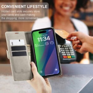 Solidenz Urban Book iPhone 16 Pro Max hoesje - Beige - 7
