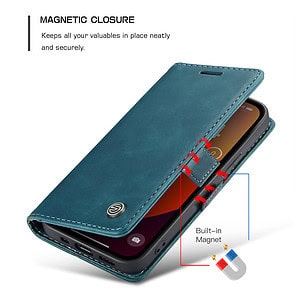 Solidenz Urban Book iPhone 16 Plus hoesje - Blauw - 6