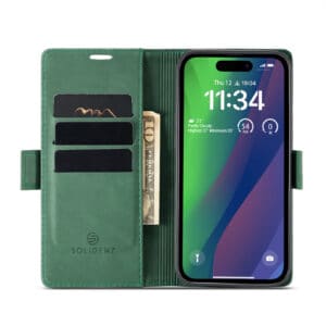 Solidenz Urban Book iPhone 16 Plus hoesje - Groen - 4
