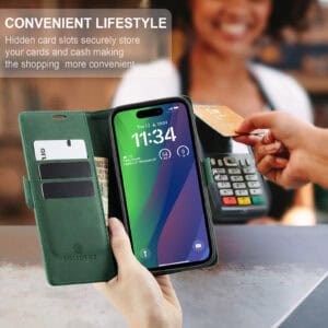 Solidenz Urban Book iPhone 16 Plus hoesje - Groen - 7