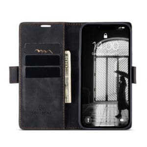 Solidenz Urban Book iPhone 16e hoesje - Zwart - 4