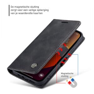 Solidenz Urban Book iPhone 16e hoesje - Zwart - 6