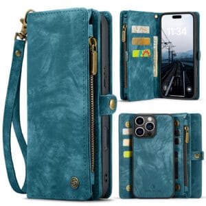 Solidenz Urban Wallet iPhone 16 Pro hoesje - Blauw Main Image