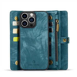 Solidenz Urban Wallet iPhone 16 Pro hoesje - Blauw - 4