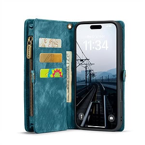 Solidenz Urban Wallet iPhone 16 Pro hoesje - Blauw - 6
