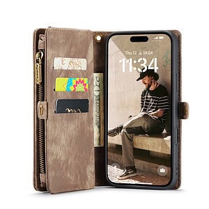 Solidenz Urban Wallet iPhone 16 Pro hoesje - Bruin - 6