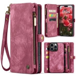 Solidenz Urban Wallet iPhone 16 Pro Max hoesje - Rood Main Image