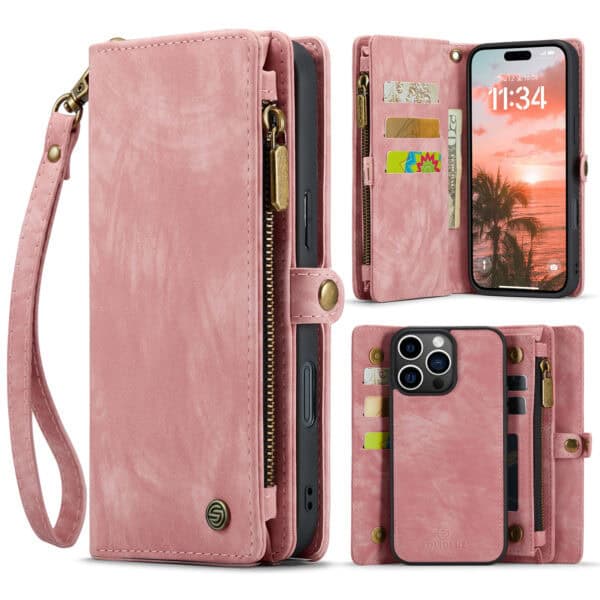 Solidenz Urban Wallet iPhone 16 Pro Max hoesje - Roze
