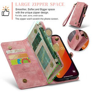 Solidenz Urban Wallet iPhone 16 Pro Max hoesje - Roze - 10