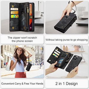 Solidenz Urban Wallet iPhone 16 Pro Max hoesje - Zwart - 11