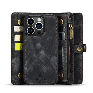 Solidenz Urban Wallet iPhone 16 Pro Max hoesje - Zwart - 4