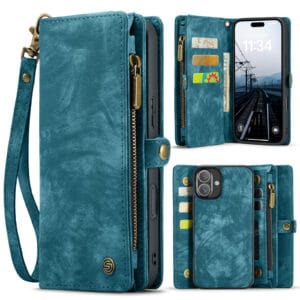Solidenz Urban Wallet iPhone 16 Plus hoesje - Blauw Main Image