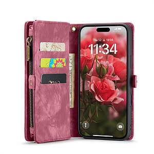 Solidenz Urban Wallet iPhone 16 Plus hoesje - Rood - 6