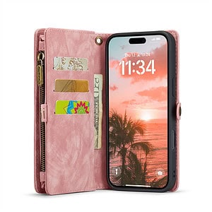 Solidenz Urban Wallet iPhone 16 Plus hoesje - Roze - 6