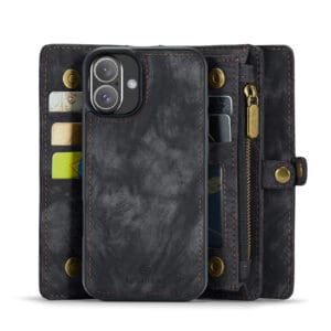 Solidenz Urban Wallet iPhone 16 hoesje - Zwart - 4