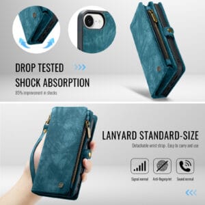 Solidenz Urban Wallet iPhone 16e hoesje - Blauw - 11