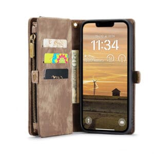 Solidenz Urban Wallet iPhone 16e hoesje - Bruin - 3
