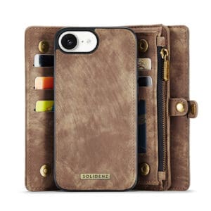 Solidenz Urban Wallet iPhone 16e hoesje - Bruin - 4
