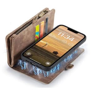 Solidenz Urban Wallet iPhone 16e hoesje - Bruin - 8