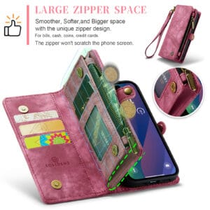 Solidenz Urban Wallet iPhone 16e hoesje - Rood - 9