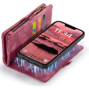 Solidenz Urban Wallet iPhone 16e hoesje - Rood - 8