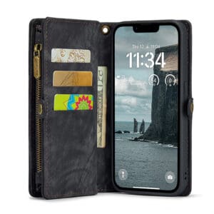 Solidenz Urban Wallet iPhone 16e hoesje - Zwart - 3