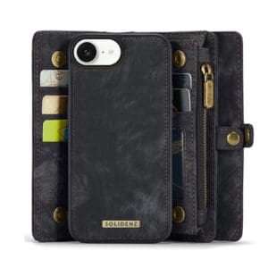 Solidenz Urban Wallet iPhone 16e hoesje - Zwart - 4
