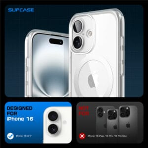 Supcase UB MagSafe iPhone 16 hoesje - Transparant - 8