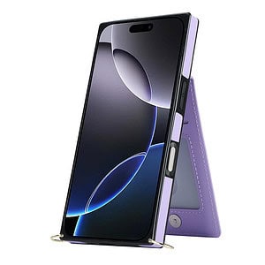 Solidenz Fashion Portemonnee hoesje met koord iPhone 16 - Violet - 4