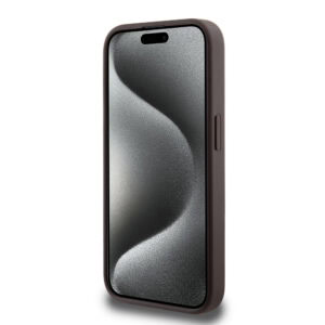 Guess Metal Logo iPhone 15 Pro Max hoesje - Bruin - 4