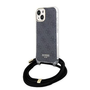 Guess IML Crossbody Strap iPhone 15 hoesje - Grijs Main Image