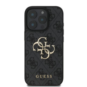 Guess Metal Logo iPhone 16 Pro Max hoesje - Grijs - 2
