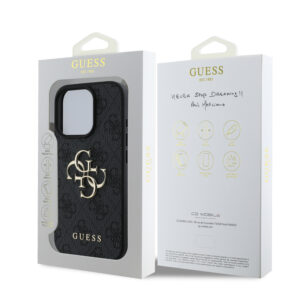 Guess Metal Logo iPhone 16 Pro Max hoesje - Grijs - 7