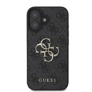 Guess Metal Logo iPhone 16 Plus hoesje - Grijs - 2