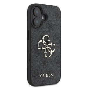 Guess Metal Logo iPhone 16 Plus hoesje - Grijs - 3