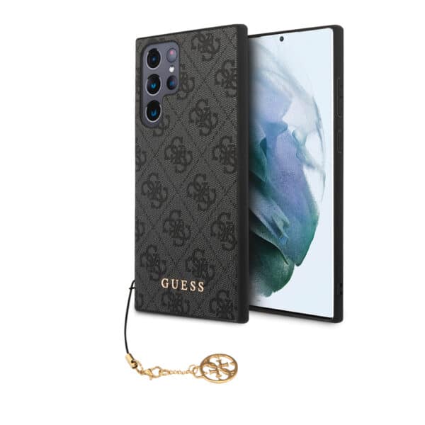 Guess Charm Samsung Galaxy S24 Ultra hoesje - Grijs