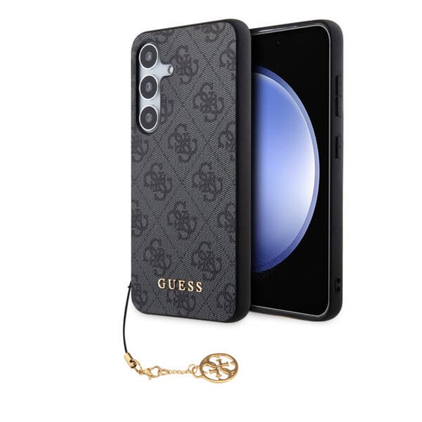 Guess Charm Samsung Galaxy S24 hoesje - Grijs
