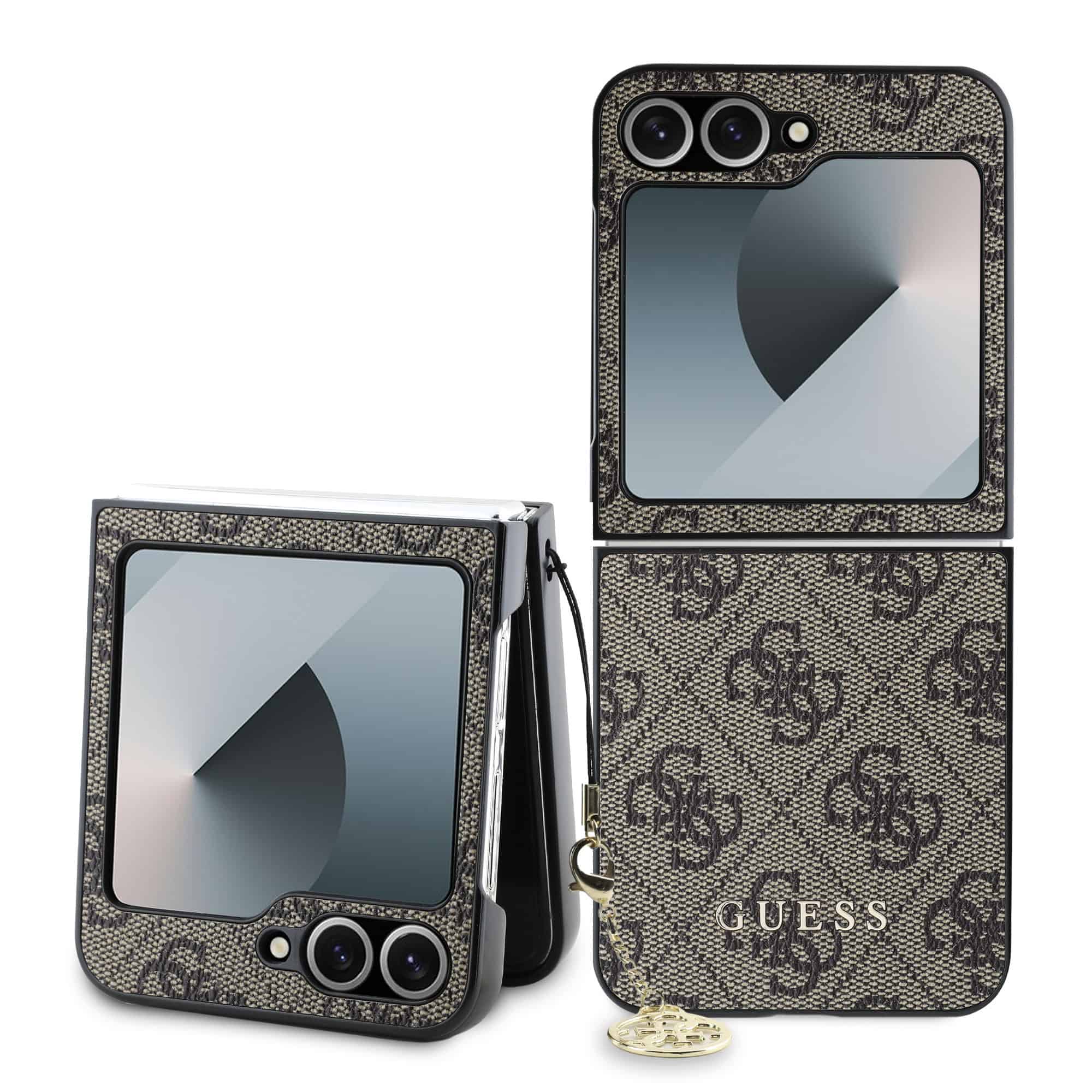 Guess Charm Samsung Galaxy Z Flip 6 hoesje - Bruin Main Image